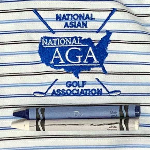 NEW Size XS Adidas National Asian Golf Association Sleeveless Striped Polo Shirt - Picture 9 of 11